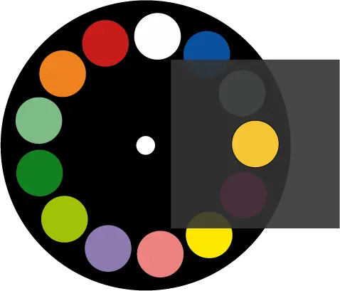Disco de cores padrão