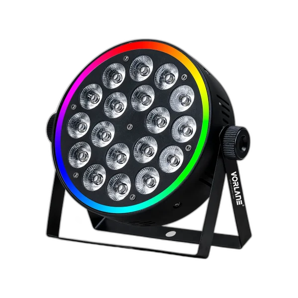 Par Led 18x18W RGBWA+UV 6 Em 1 Com Borda